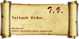 Teltsch Vidos névjegykártya
